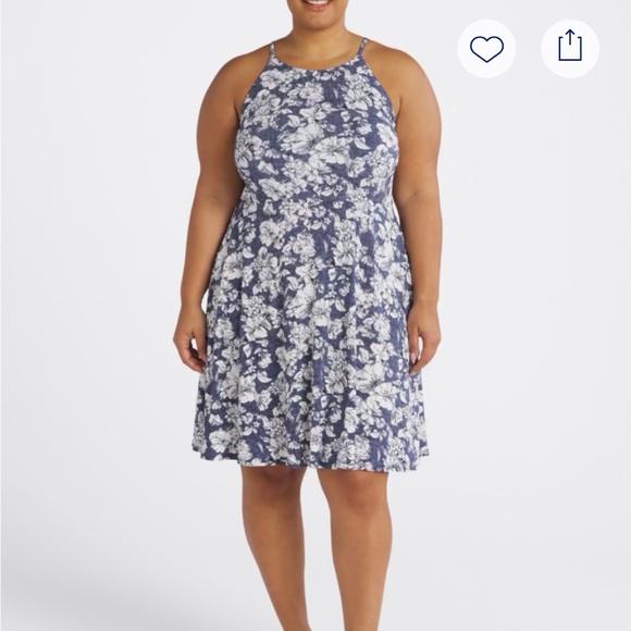 Fortune + Ivy Dresses & Skirts - Floral Blue and White Women's Dress